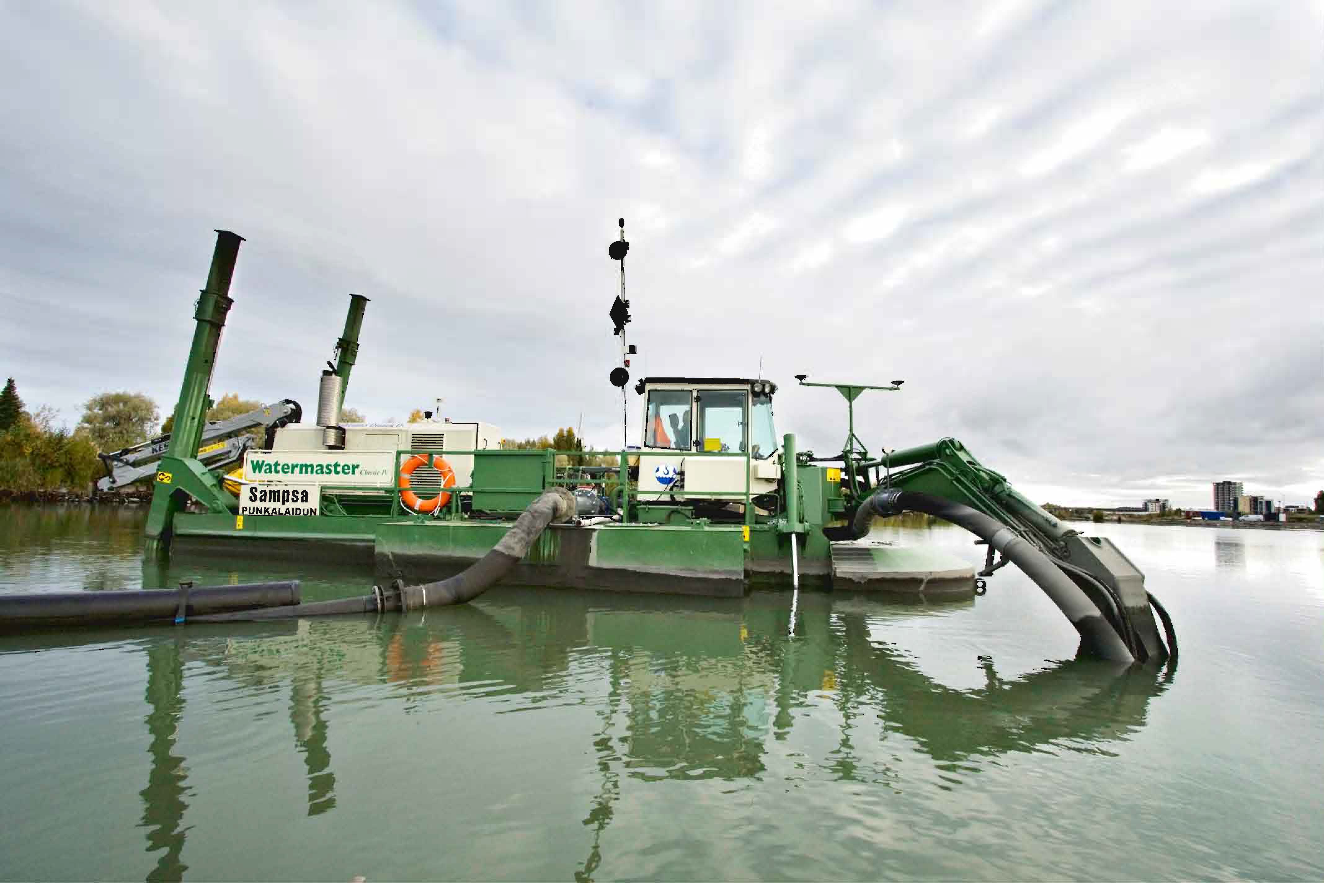 Землечерпалка. Ватермастер земснаряд. Земснаряд-амфибия Watermaster. Лонгкулуарный земснаряд. Земснаряд Дэр 55.